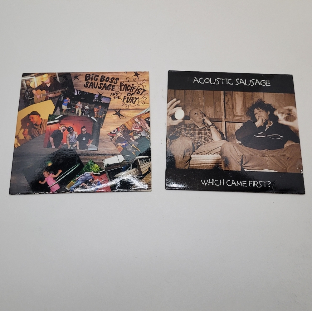 Acoustic Sausage and Big Boss Sausage and the Pacifist of Fury Music CDs Lot